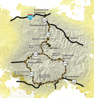 West Elk Loop Map